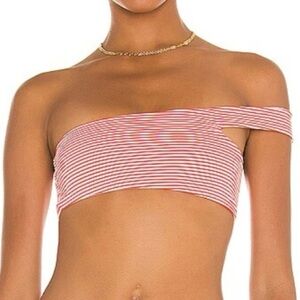 Lovers and Friends Marli Red/White Bikini Top (582)